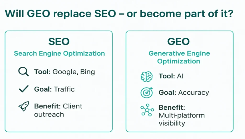 SEO with GEO: Same mission, expanding medium

